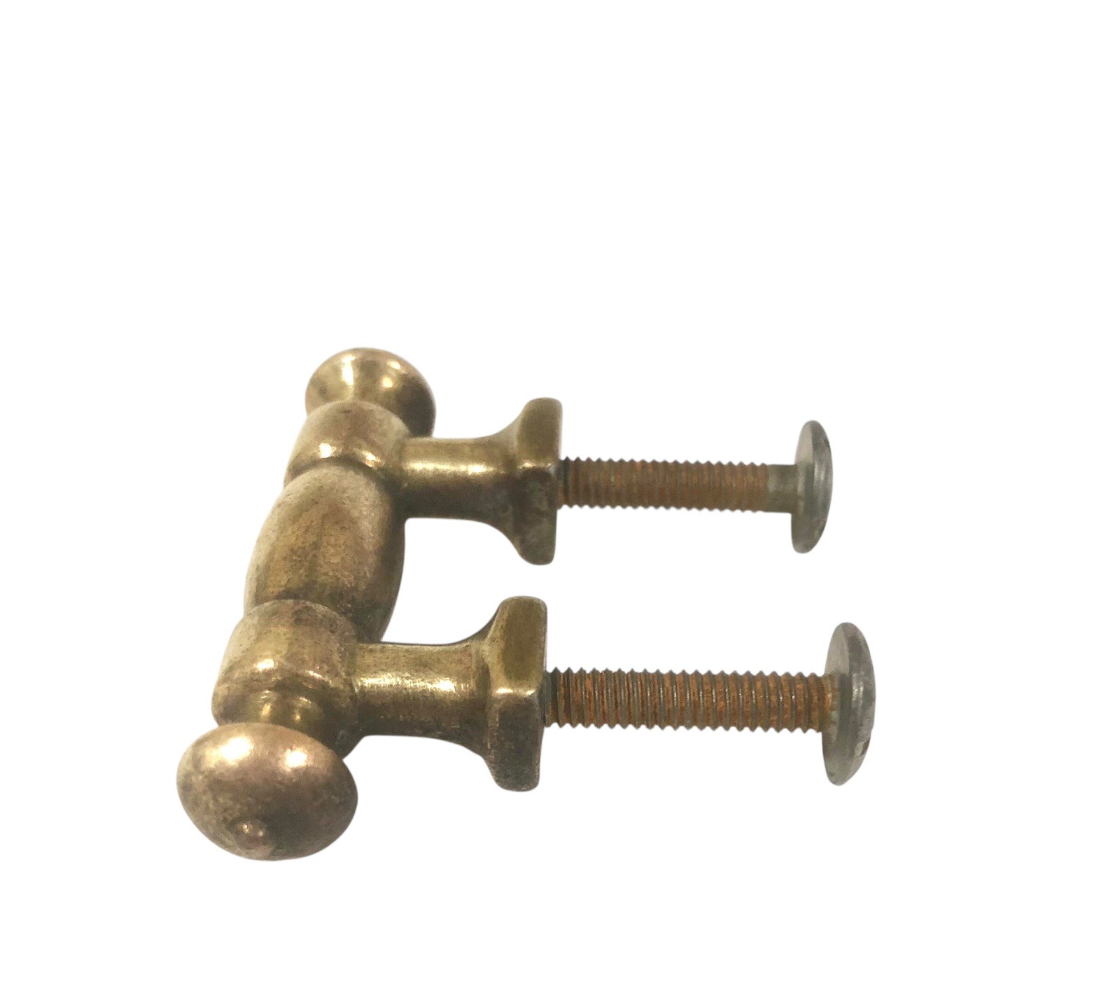 Vintage Drexel Esperanto MCM Dresser Brass Gold Door Pulls Set Of 2 W/ Screws
