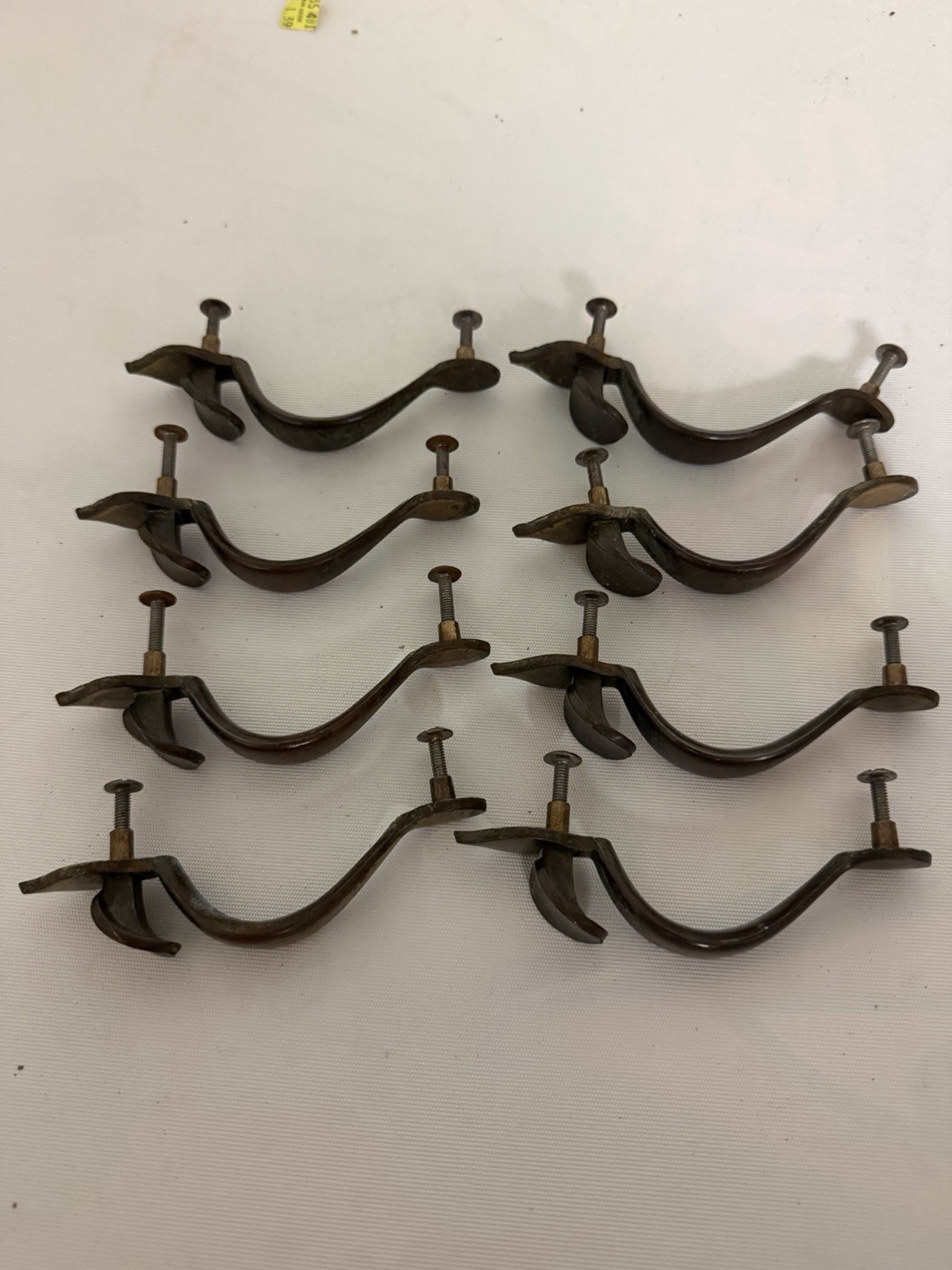 Vintage Keeler Brass No. 7679 ORB Cabinet Drawer Pulls – Lot of 8