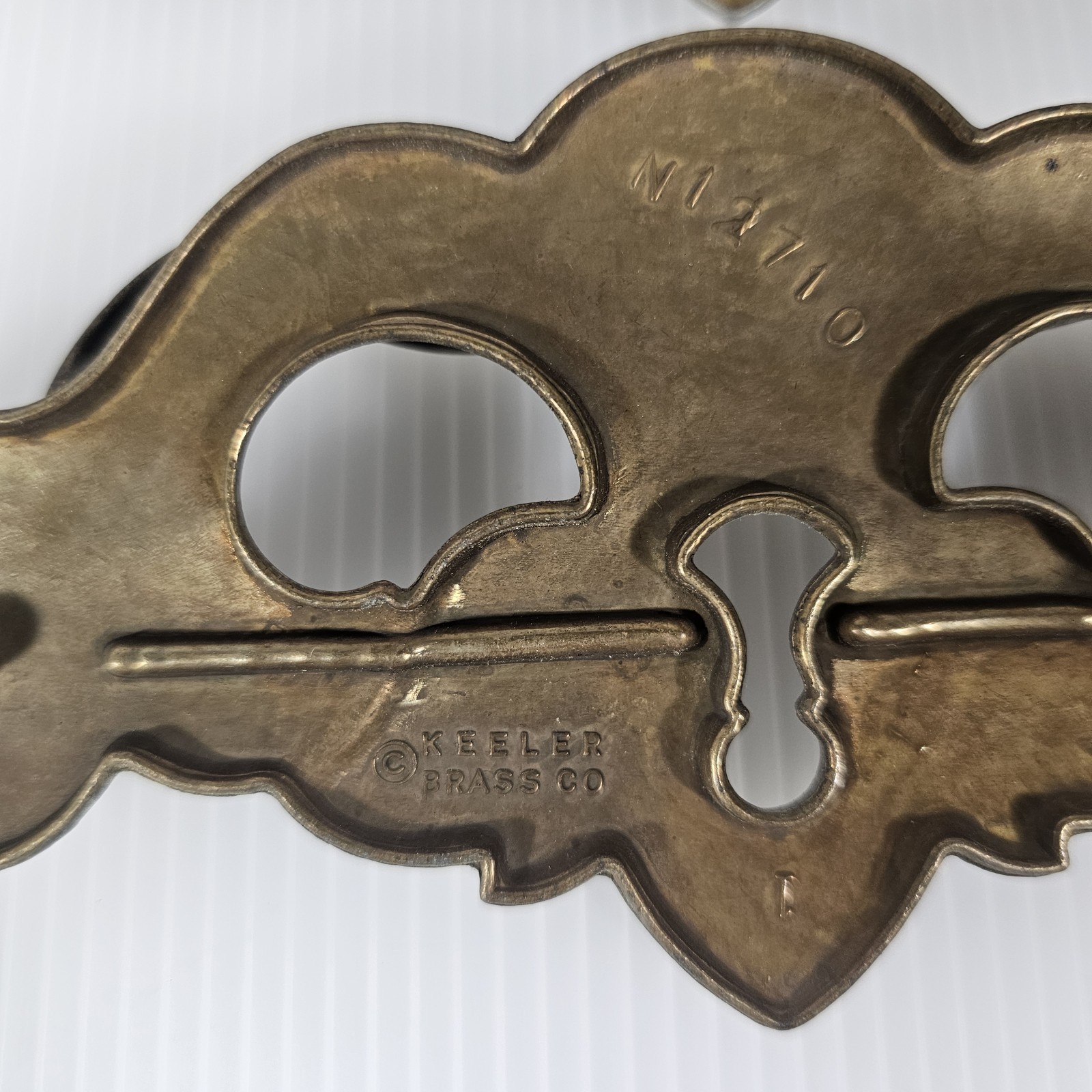 4 Vintage Keeler Brass Co. N12710 Drawer Pulls 8 Inch, Set of 4, Large
