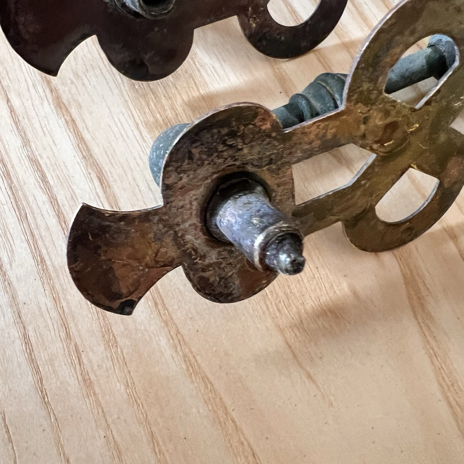 Set of 4 Antique Eastlake / Spanish Revival Drop Drawer Pulls Aesthetic Movement