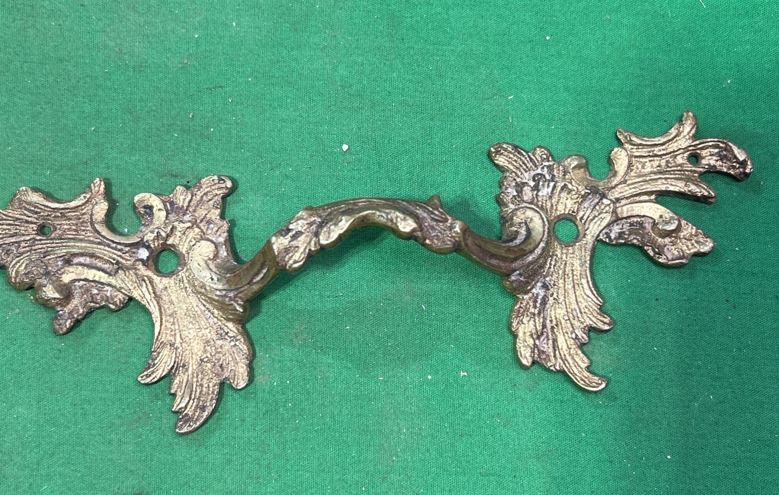 Vintage Pull French Provincial Drawer Pull 7 3/4” Long 4″ Center