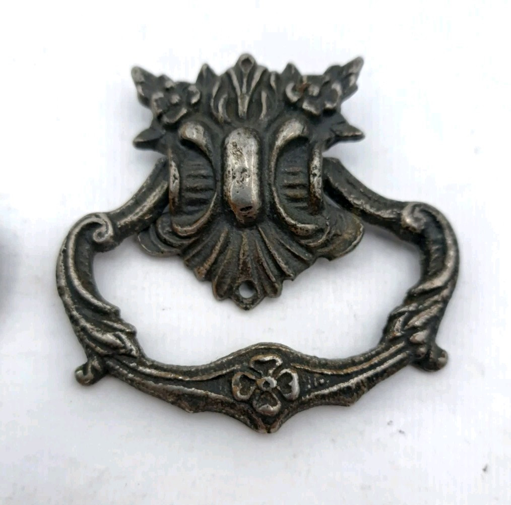 Antique Drop Handles Drawer Pulls Handle Vintage Furniture Old Hardware Lot of 2