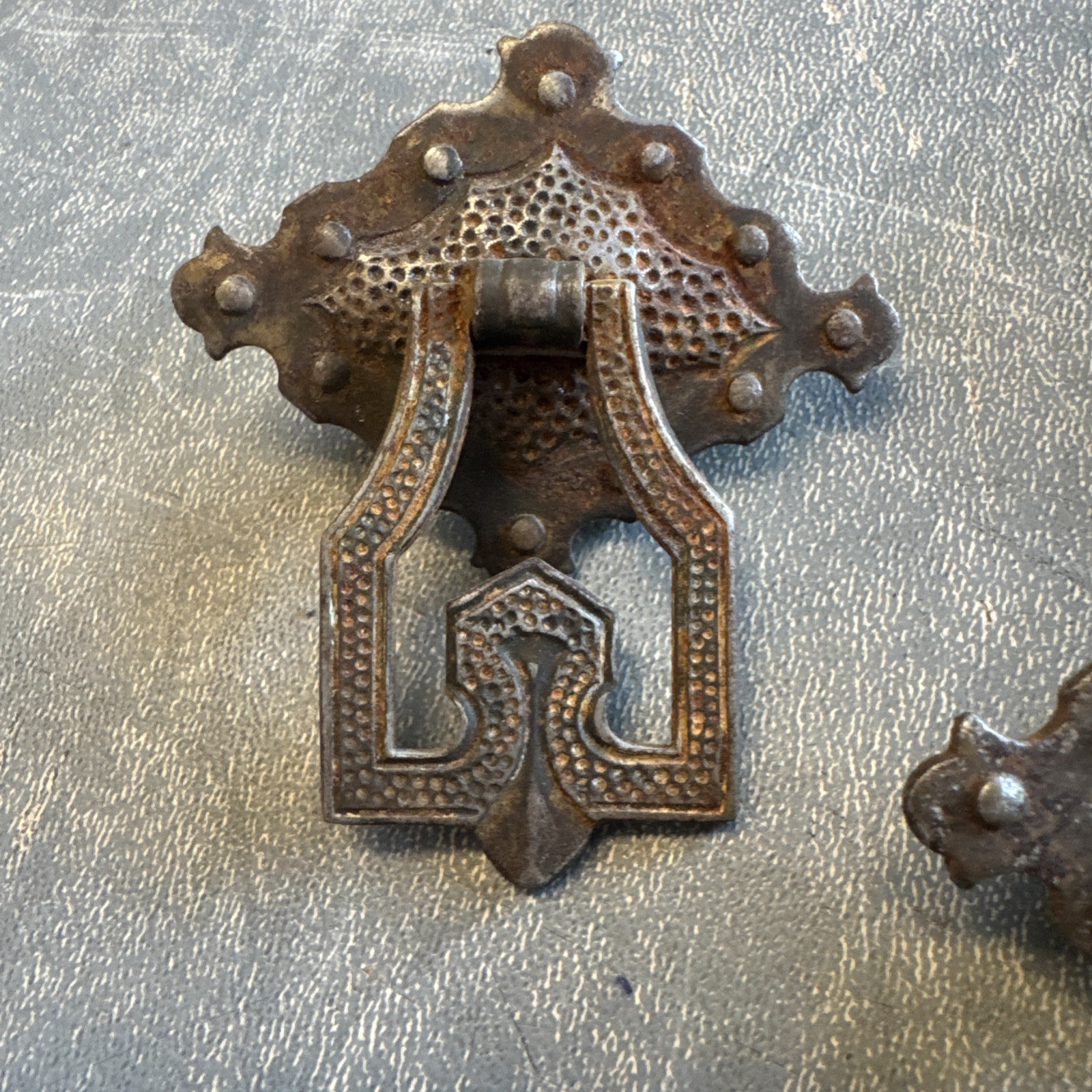 Gothic Spanish style drawer pulls 1920’s 6pc