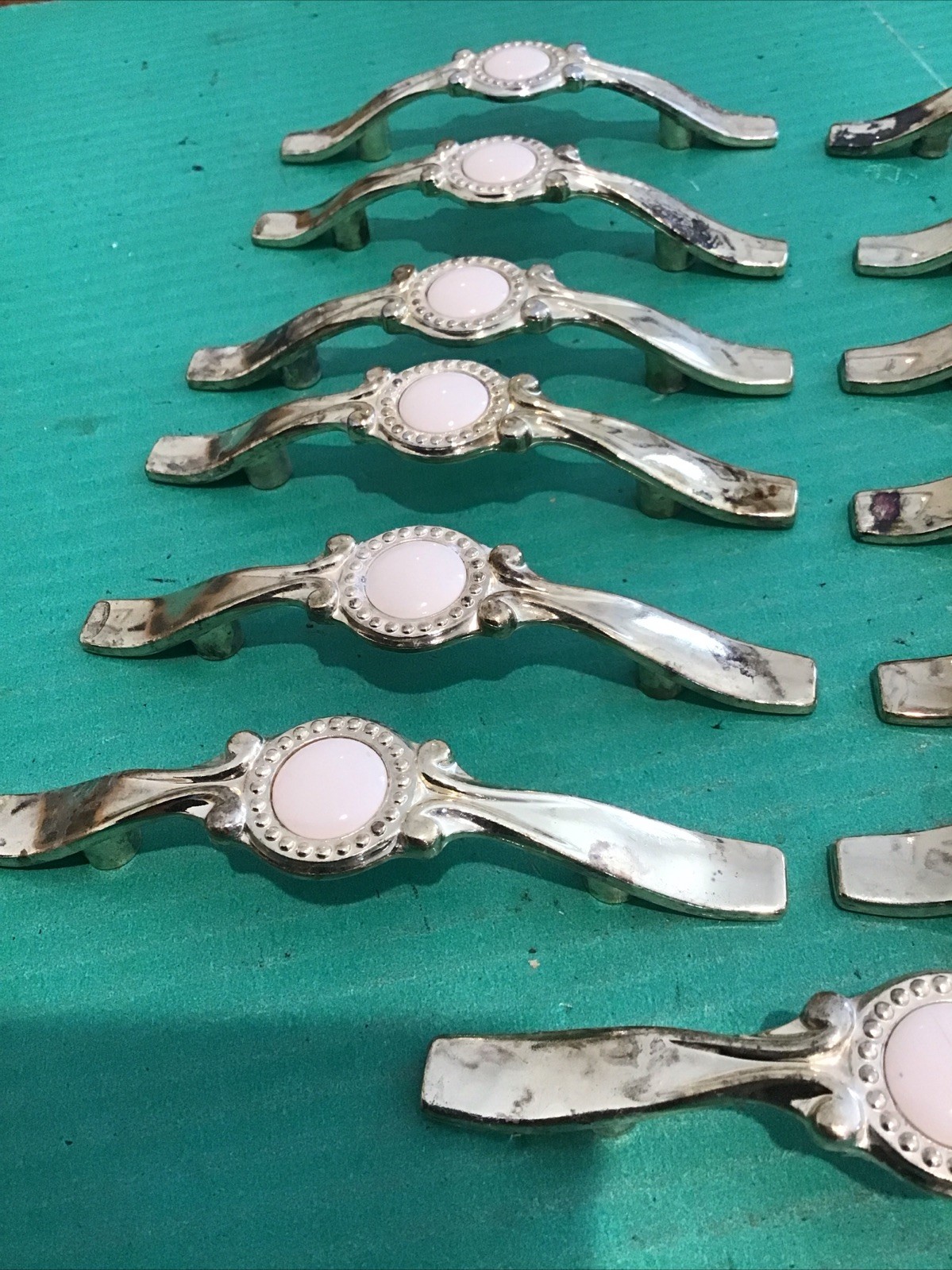 13 vintage Amerock 1978 861 Shabby drawer cabinet Handles Pulls Pull distressed