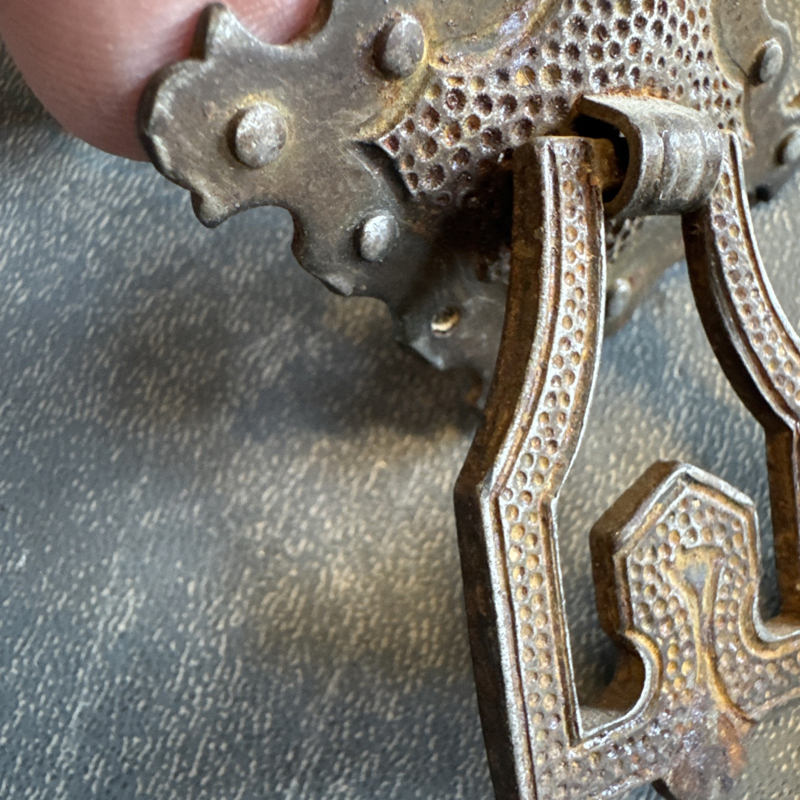 Gothic Spanish style drawer pulls 1920’s 6pc