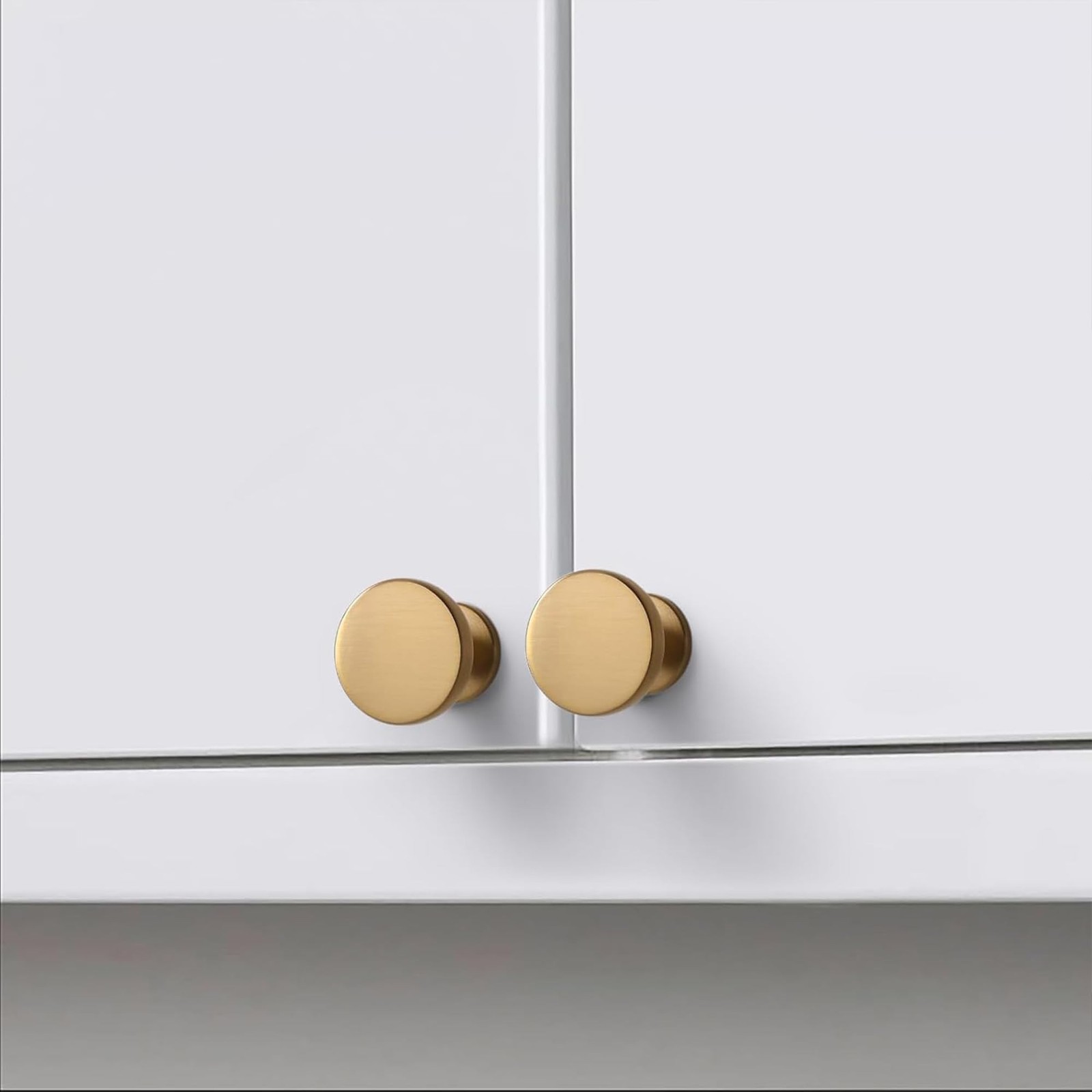 10 Pack 1-1/5Inch(30mm) Champagne Bronze Knobs for Cabinets and Drawers Kitch…