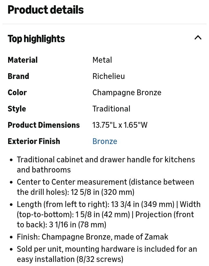 Richelle Champagne Bronze Traditional Round Cabinet &Drawer Pull Handle Firenze