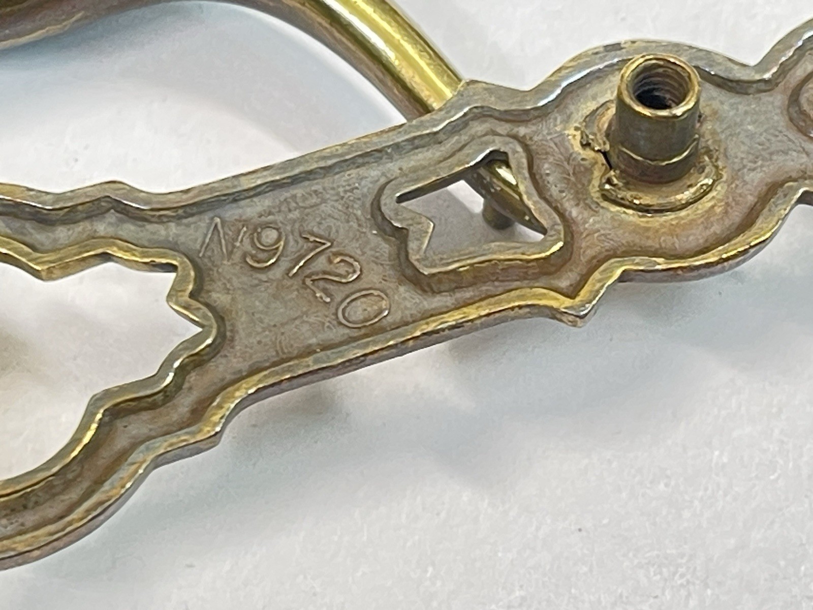 KBC Keeler Brass Co Vintage LONG Drawer Pull Bail Handle 4.5″ OCB lot#1841