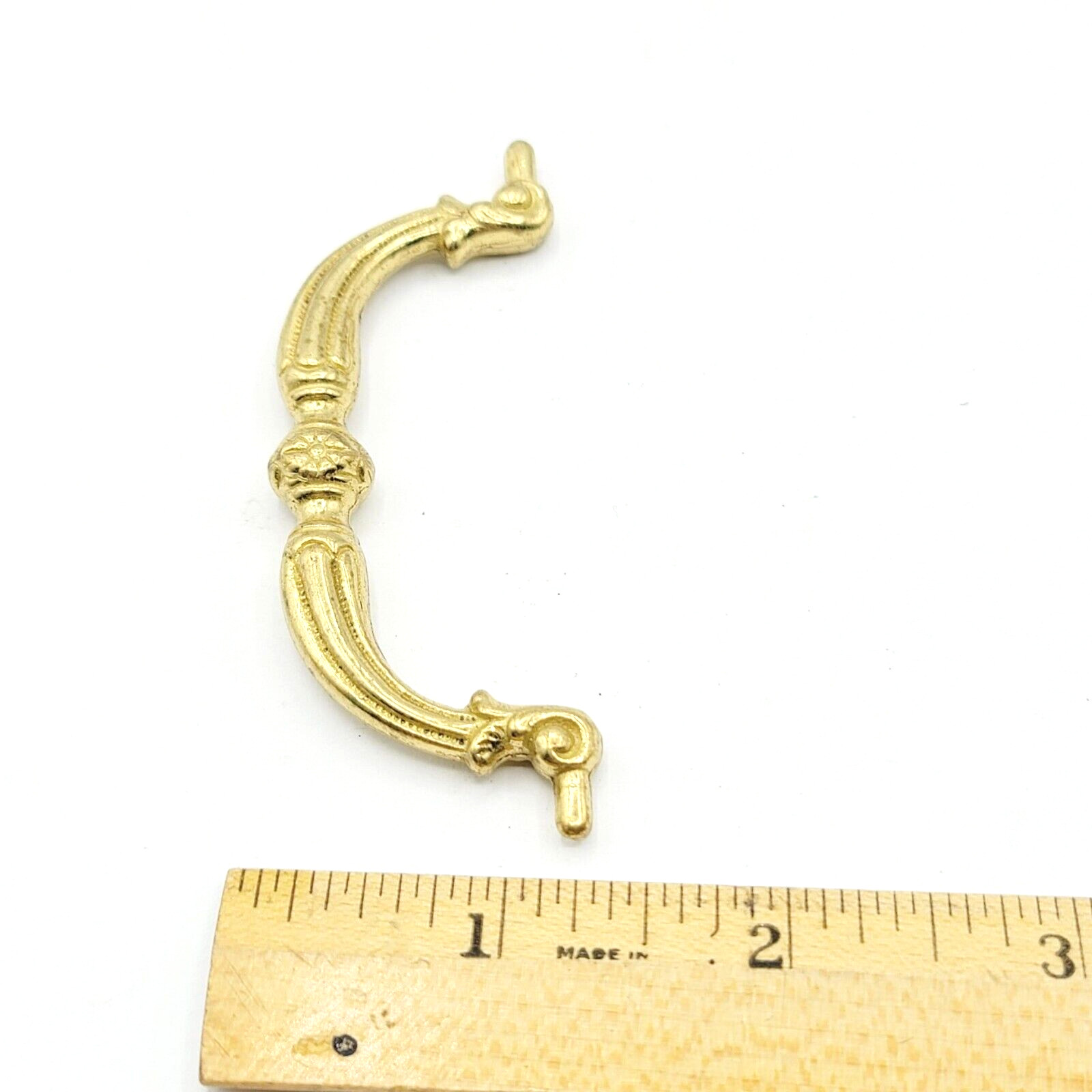 Vintage Brass Ornate Bail Pull Handle Replacement 2.75″ Salvage Reclaimed