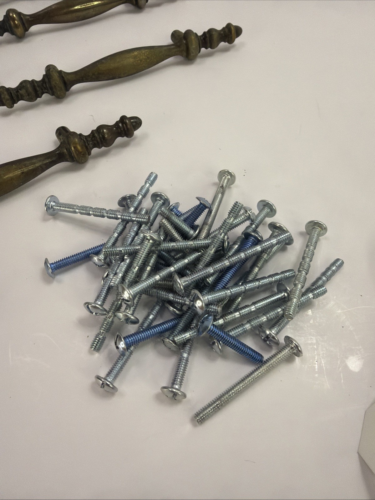 VTG Brass Drop Bail Drawer Pulls Handles Lot 15 3” Center Hardware MCM 150-1⁠