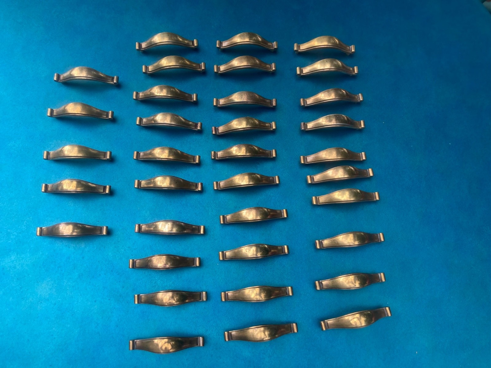 Vintage KBC Keeler Brass Drawer Pull Cabinet Handles Hardware Lot 35 Matching…