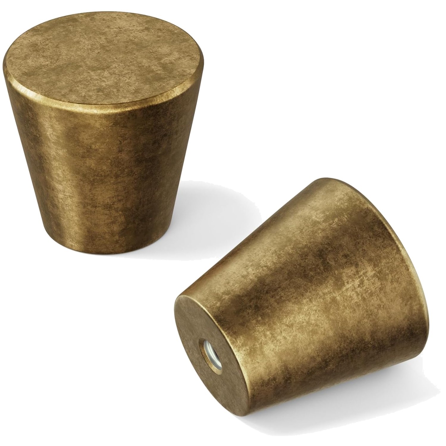 Antique Brass Cabinet Knobs – 30 Pack Vintage Drawer Pulls