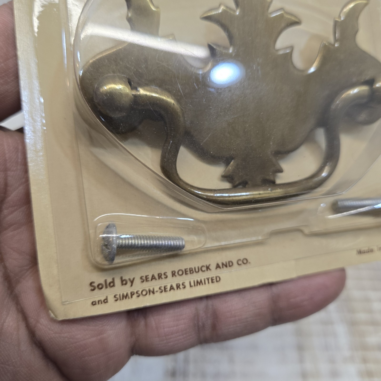 Lot Of 6 Vintage NOS Sears Roebuck #5627 Door Drawer Drop Pull Handle 3″ Hole
