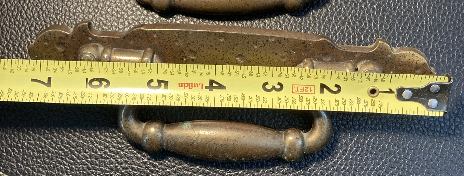 Vintage Distressed Dresser Drop Handles Knobs Key Holes—Lot Of 11 With Screws