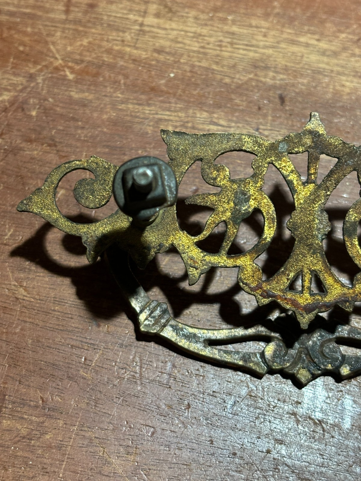 Vintage Antique Ornate Fancy Drop Bail Drawer Pull. 3 inch CTC
