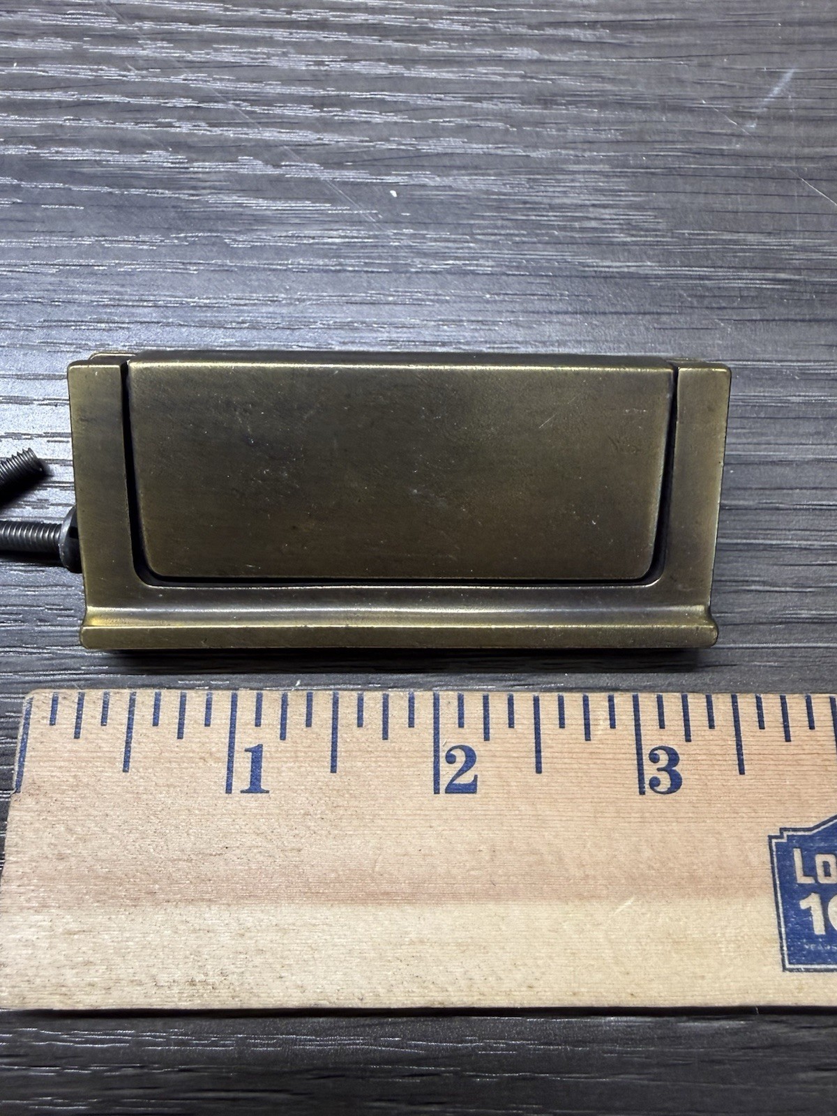 Vintage KBC Brass Henredon Campaign Drawer Handle Pull Drexel Pavillion (55)