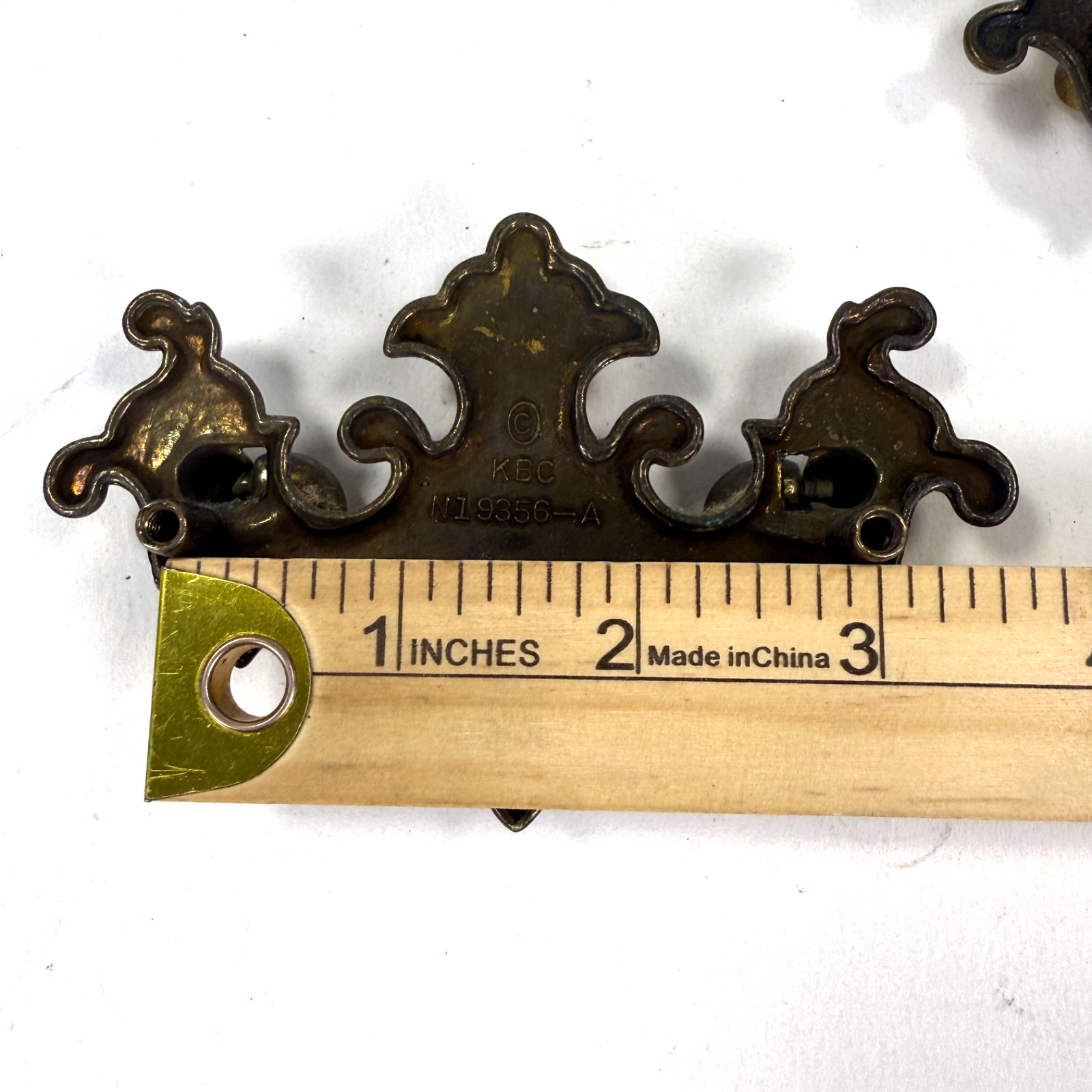 6 Keeler Brass Co. Chippendale Style Drop Bail Drawer Pulls N19356 5″ Centers