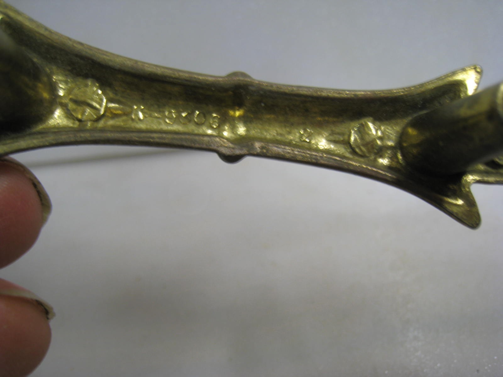 VINTAGE MID CENURY ORNATE BRASS 7″ DRAWER PULL HARDWARE DOOR HANDLES DRAWER