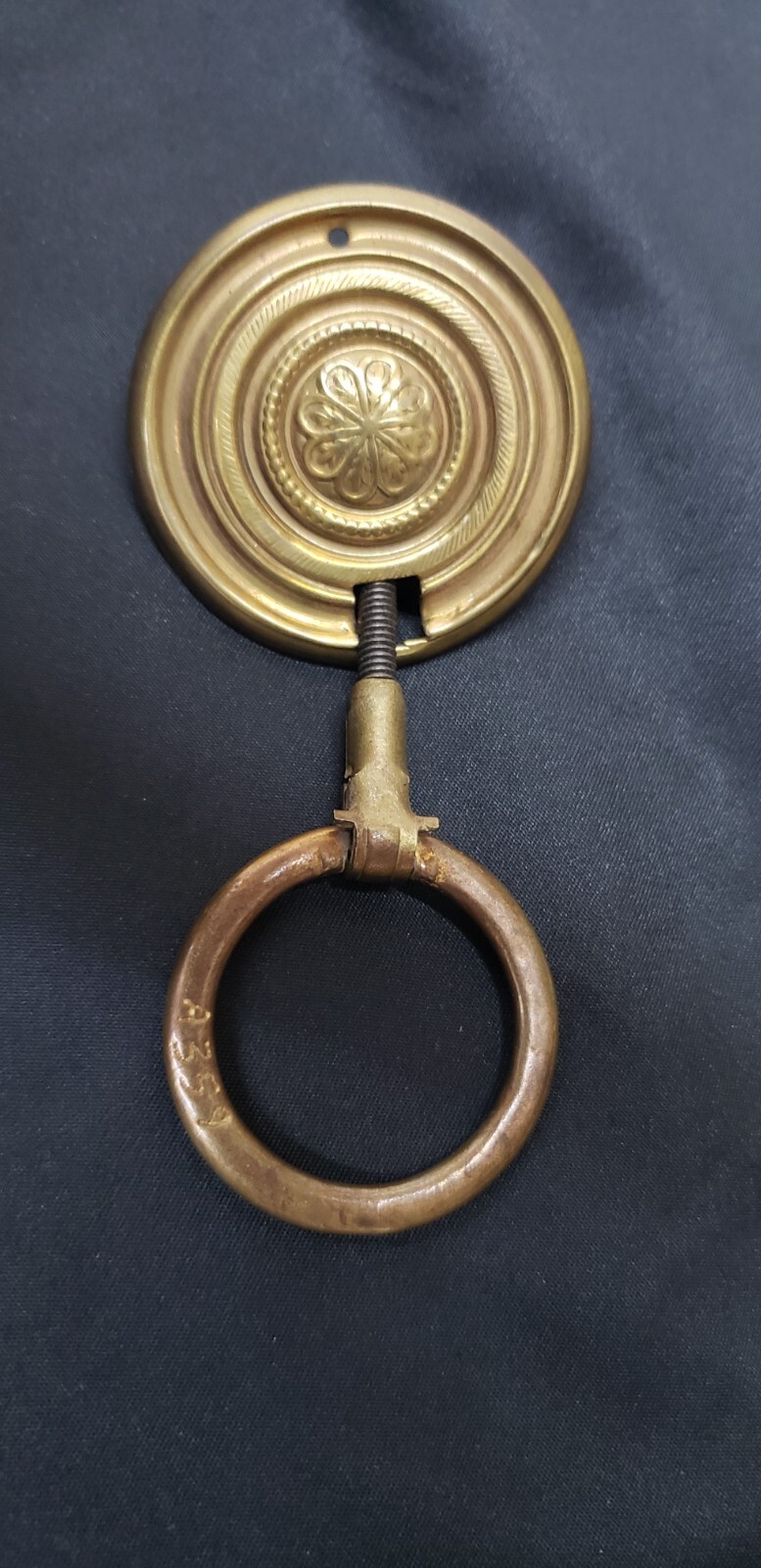 9 Ornate Round Brass Furniture Drop Pulls with Screws 1 7/8″ Round GS00310