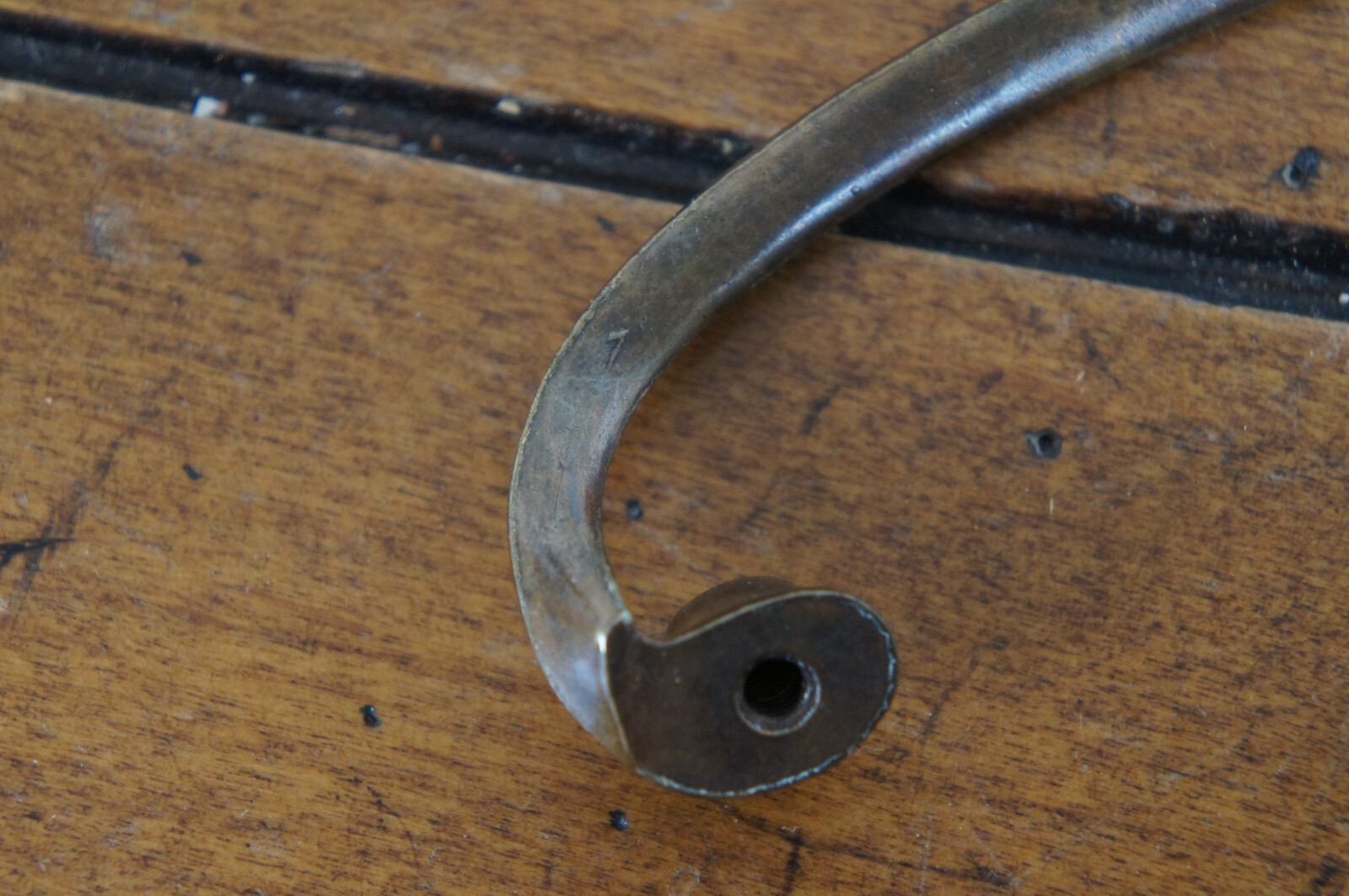 National Lock Co Medalist C678-4A Antique Brass Colonial Classic Drawer Pull MCM