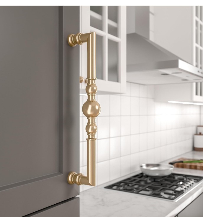 Richelle Champagne Bronze Traditional Round Cabinet &Drawer Pull Handle Firenze