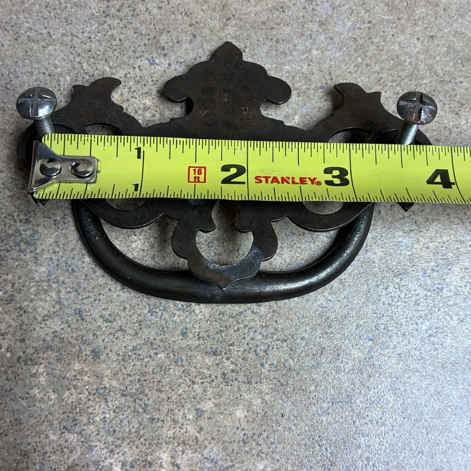 Vtg Set Of 5 KBC Keeler Brass Co Chippendale Drawer Pulls Model 600