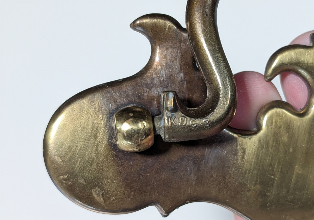 5.75″ KBC Keller Brass Company Drawer Pulls 4695 Chippendale Batwing Queen Ann