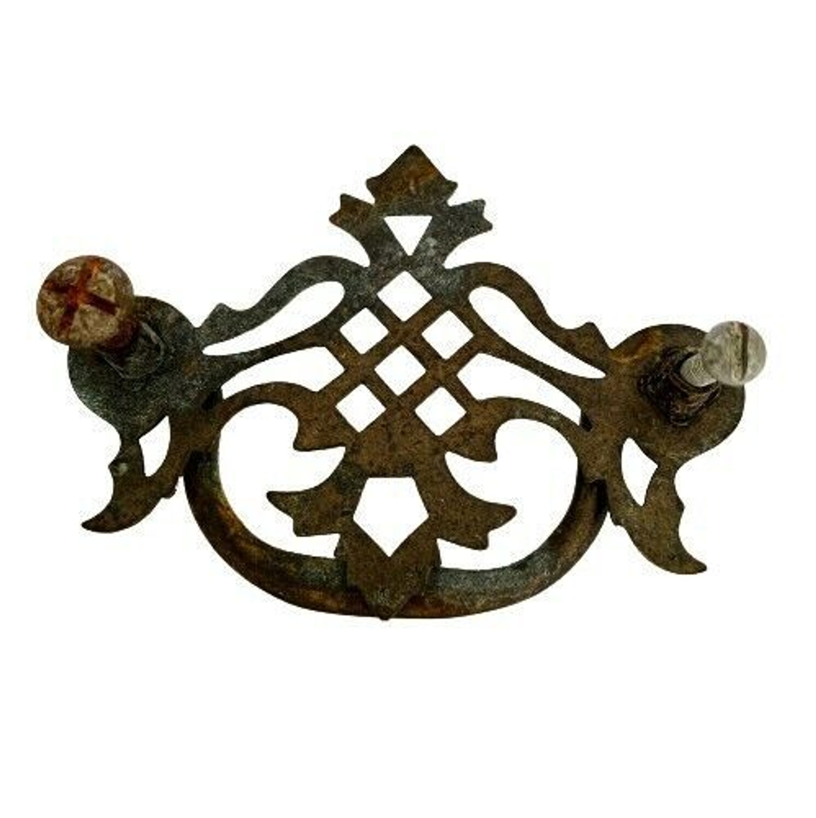 Metal Dresser Knob Drawer Hutch Cabinet Handle Pull Hardware Ornate Brass Color