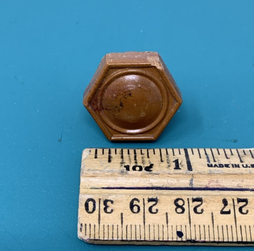 Bakelite Celluloid Butterscotch Wood Look Art Deco Drawer Pulls Knobs Set of 10