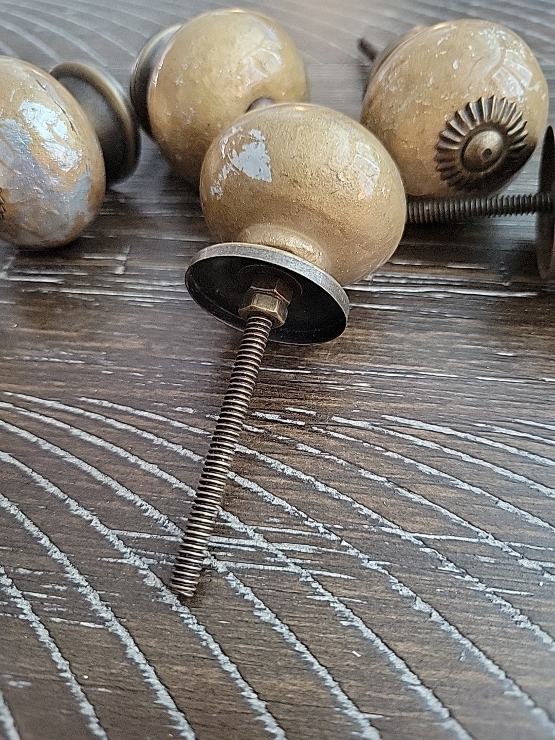 Antique/Vintage Handles Hardware Lot Of 6 Furniture Drawer Pulls Handles Metal