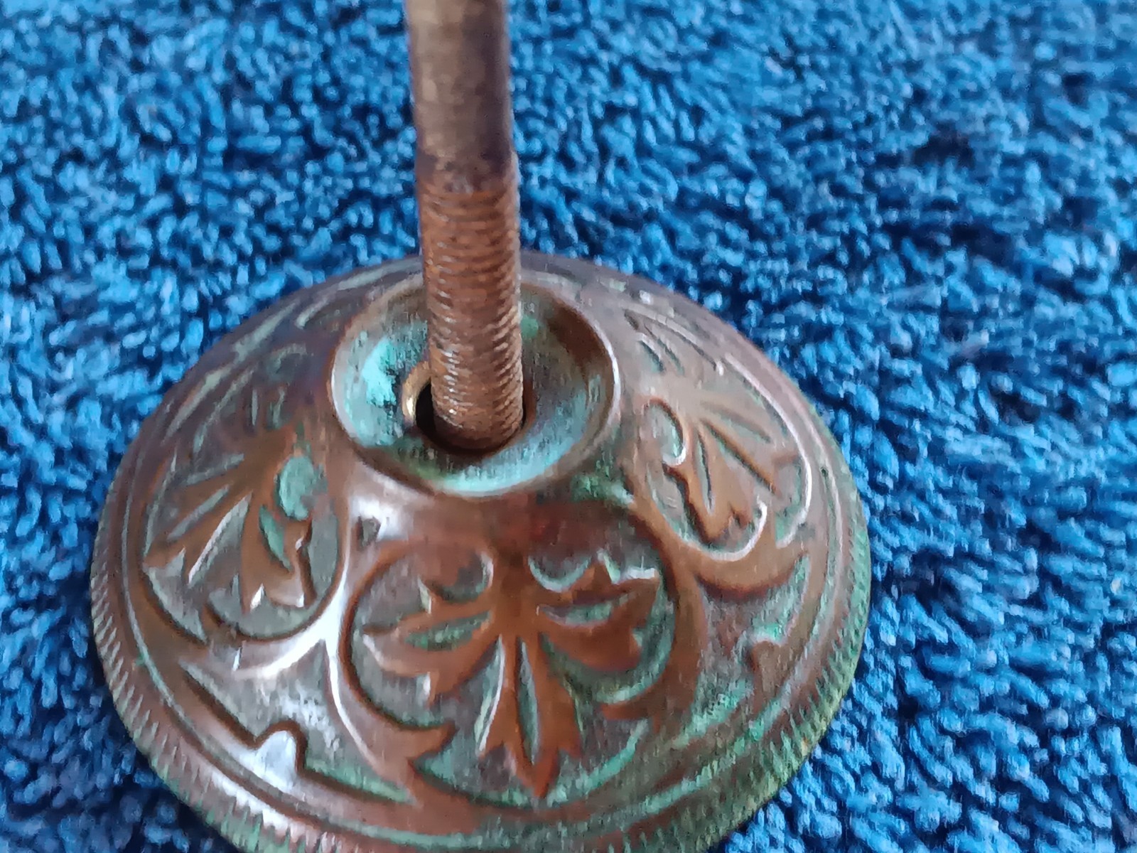 Htf Antique teardrop Estate Single ONE WALNUT? EBONIZED VICTORIAN PULL