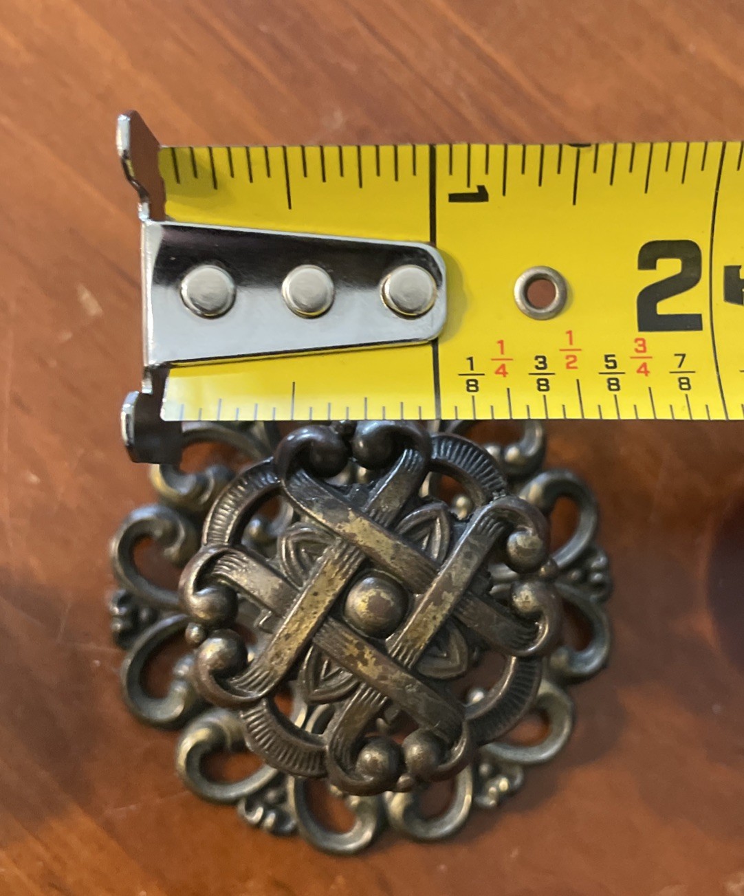 Vintage Allison Drawer Pull Knobs Backplate Ornate Japan Lot of 7 | READ