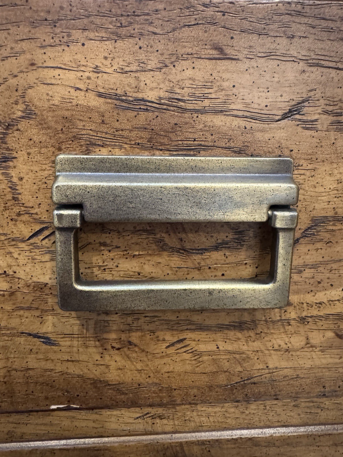 Drexel Woodbriar Drawer Pull Rectangle Brass Vintage Bail Dresser Hardware