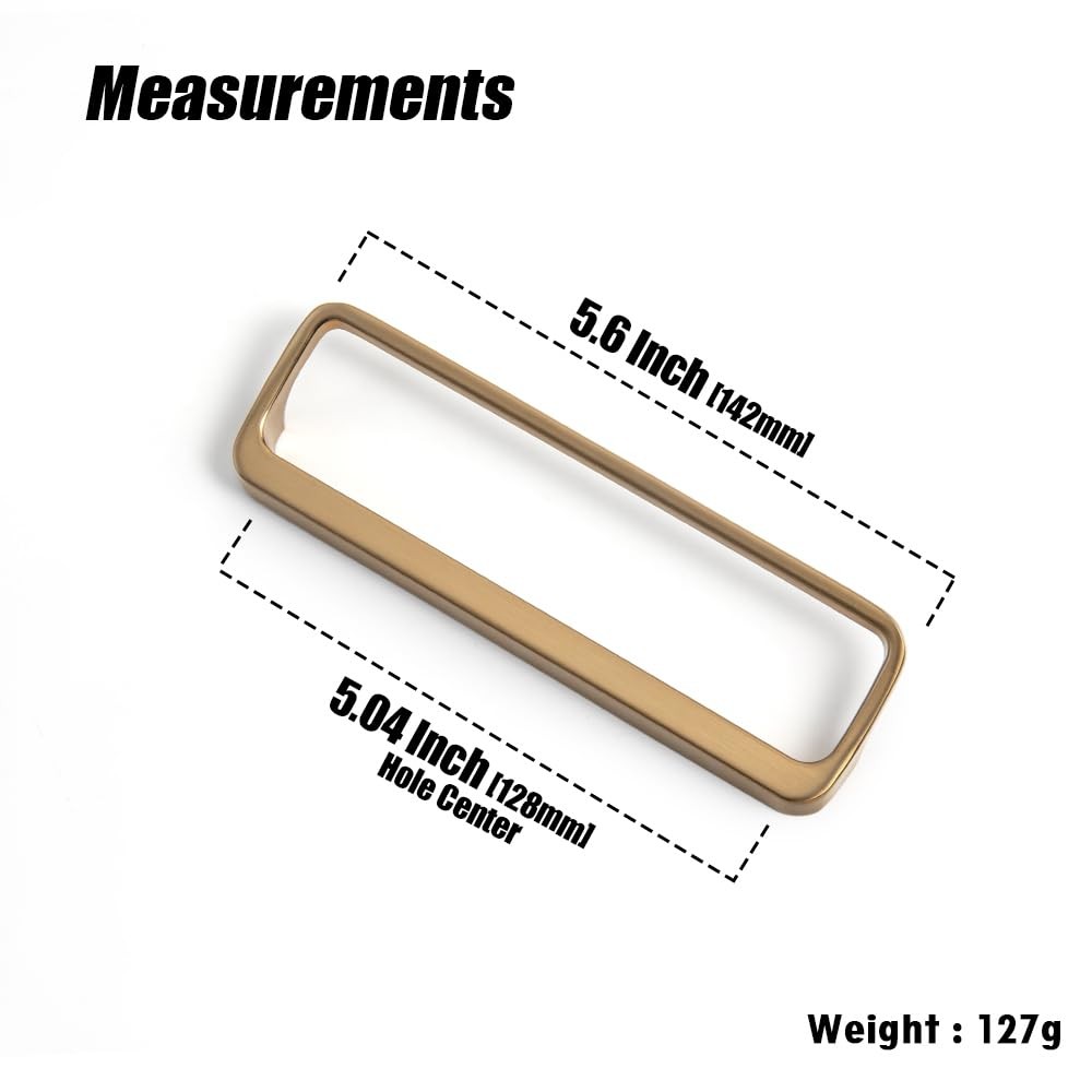 Goo-Ki Champagne Bronze Cabinet Pulls Hole Center 5128Mmmodern Zinc Finger