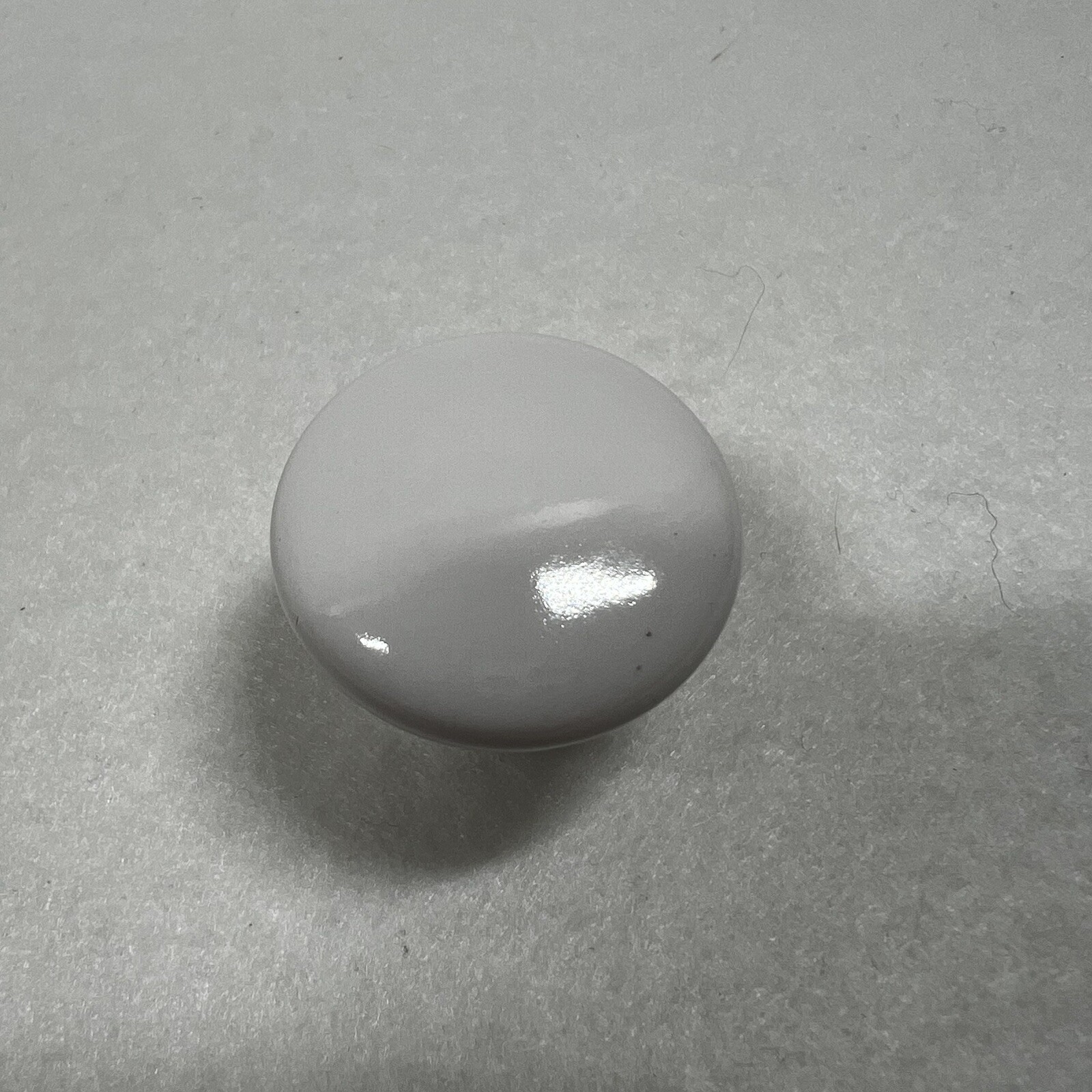 10 Amerock Porcelain Drawer Pulls Cabinet Knobs White 1 1/4″ Mushroom Top VTG