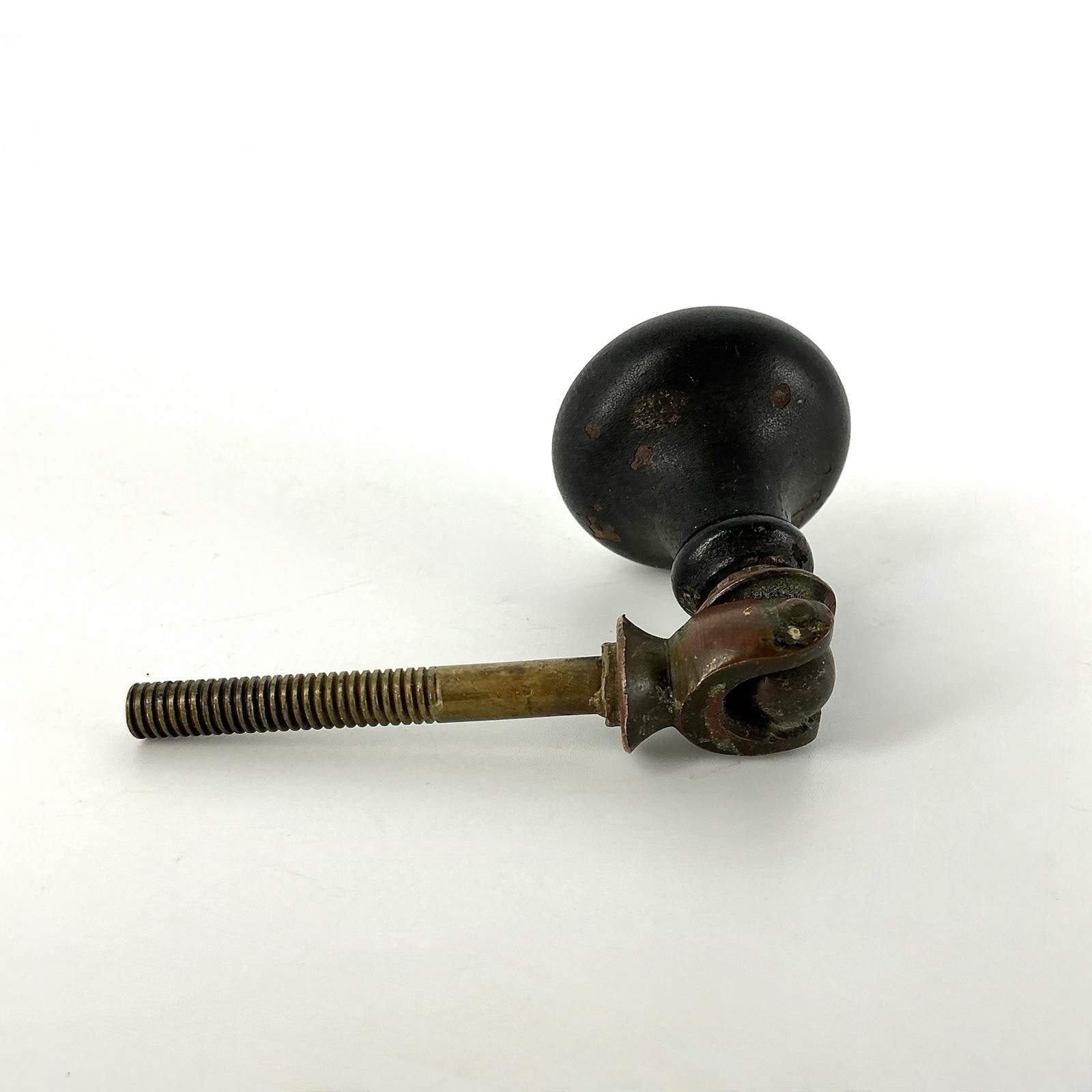 Victorian Eastlake Teardrop Drop Drawer Pull Black Antique