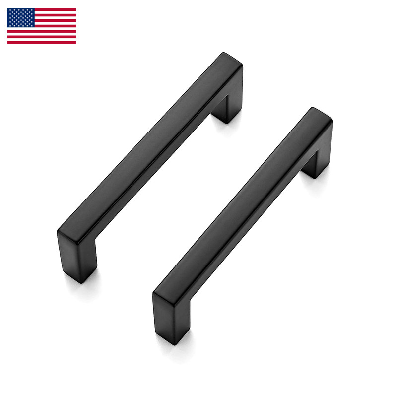 Ravinte 30 Pack Solid 3 Inch Center To Center Slim Square Bar Drawer Handles