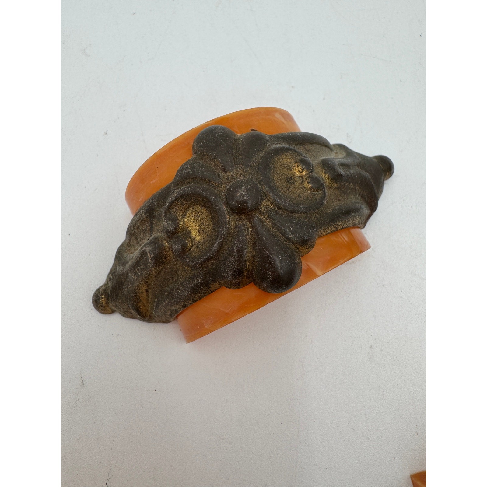Vintage Drawer Pulls Bakelite and Brass 1940’s