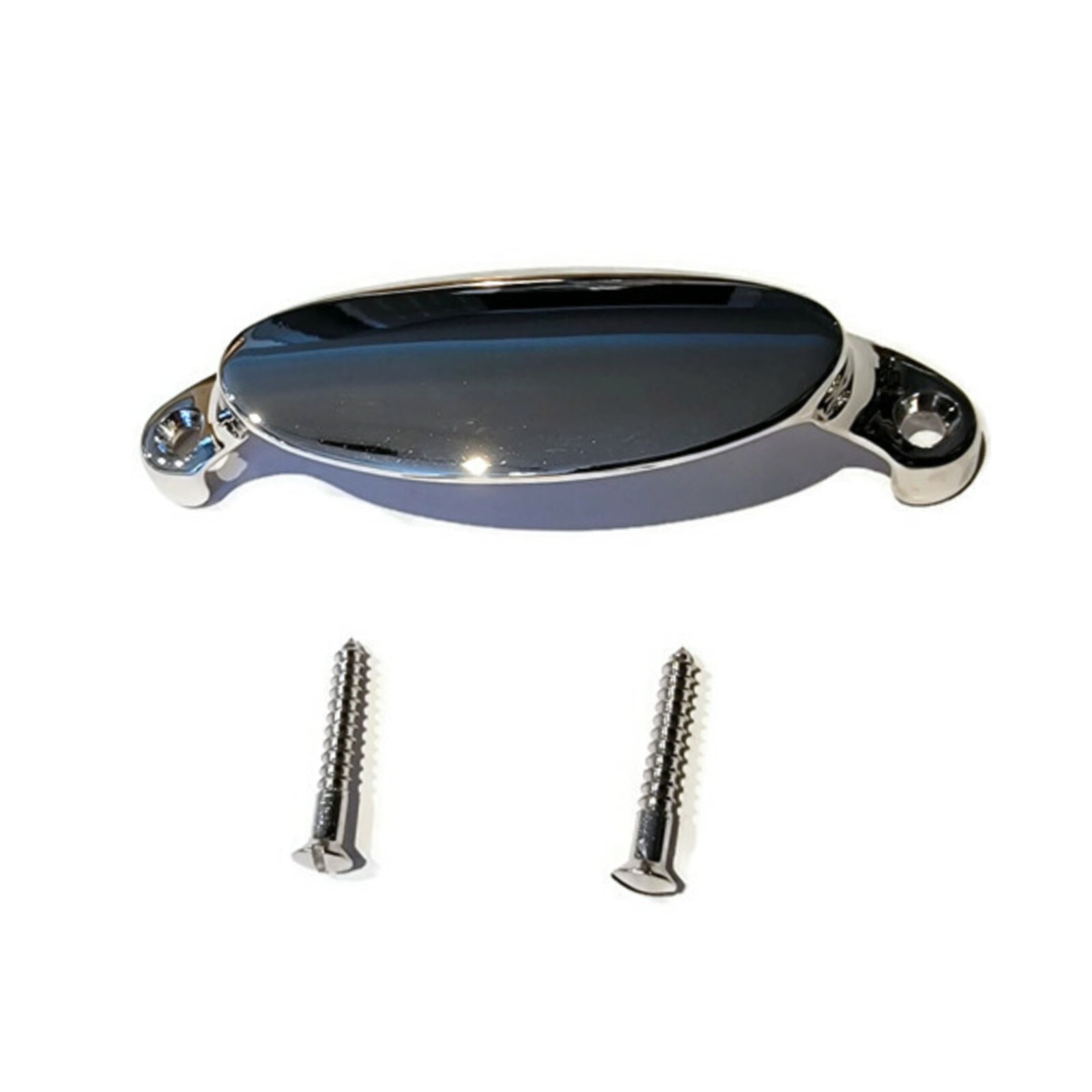 Drawer Bin Pull – Cast Polished Nickel plated Brass Bin Type Pull – Kitchen Bin