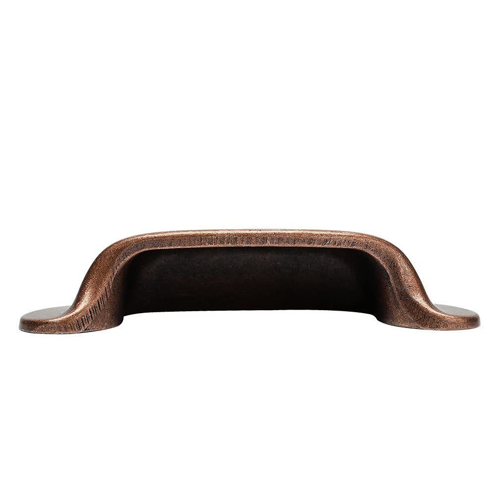 10 Pack 2.5″ Antique Copper Bin Cup Drawer Handles, Kitchen Cabinet Pulls