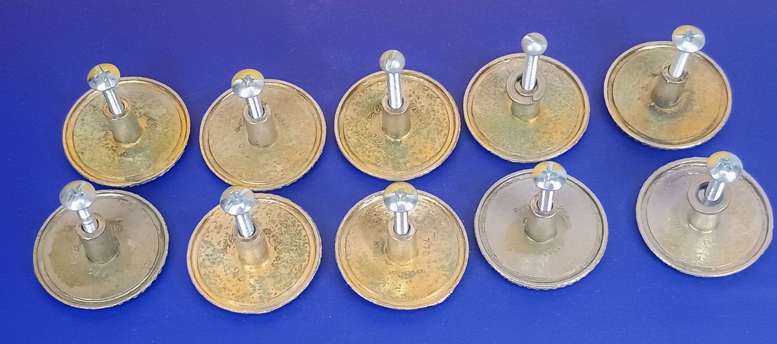 Allison VTG Antique 770 Cabinet Drawer Pull Floral Design Lot of 10 Japan Concho