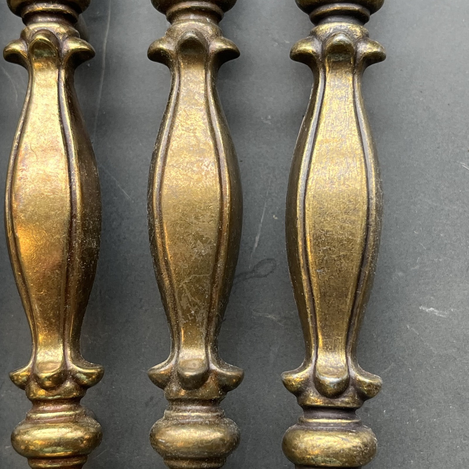 LOT of 4 Vintage Keeler Brass Co. P-5066 Cabinet Drawer Pull Handles Salvaged 6″
