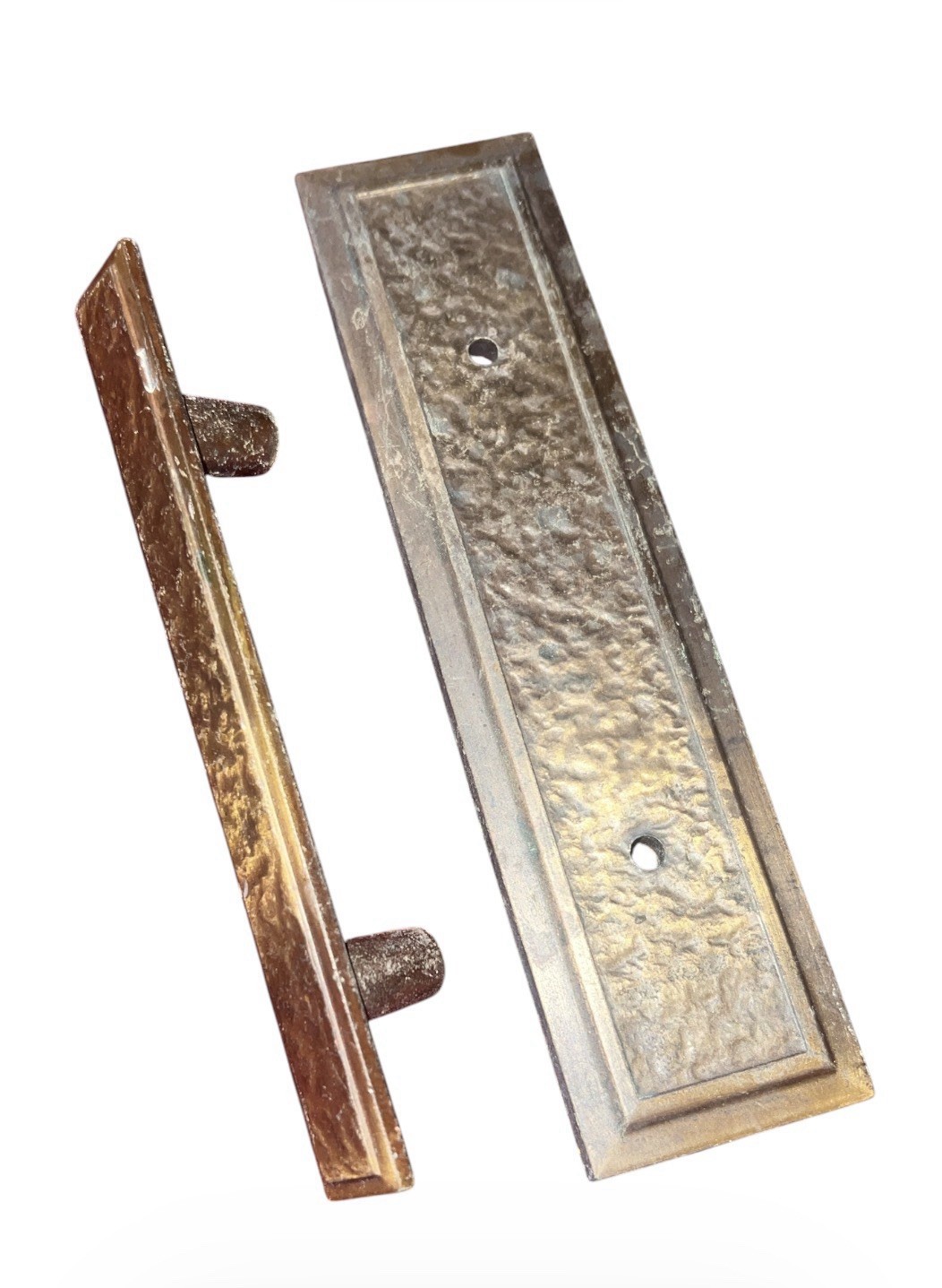 Lot/8 Vintage Amerock 185-1 Handle 186-1 Backplate Bronze Brass Cabinet Pulls 3″