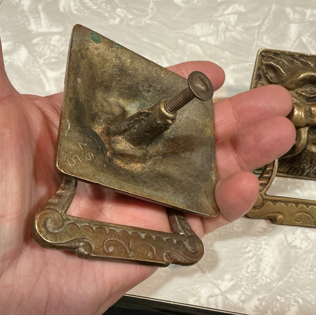FANCY VICTORIAN LION “OLD MAN WINTER” BRONZE OLD Original Priced per pull