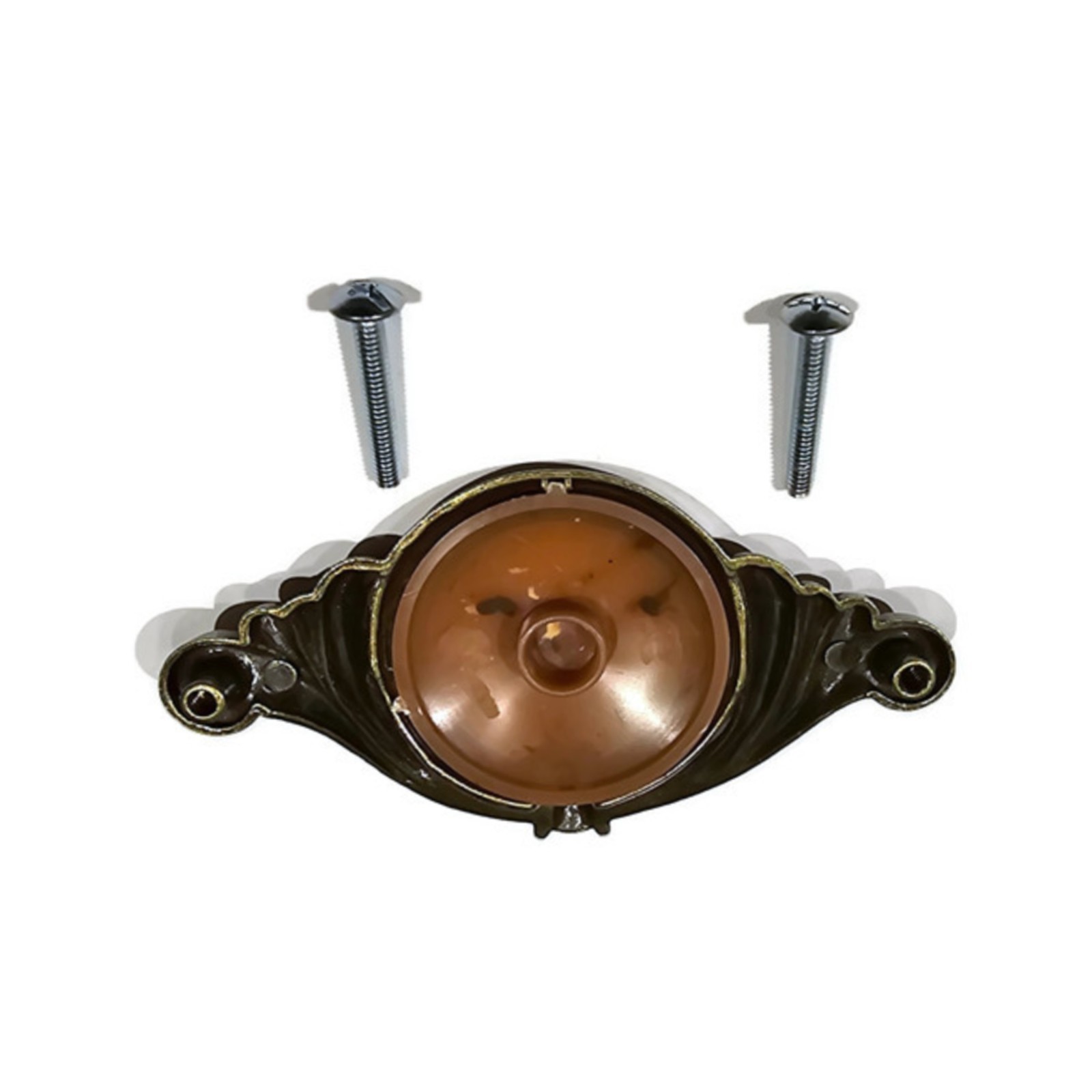 Waterfall Style Drawer Pull bakelite tortoise shell antique brass Vintage Style
