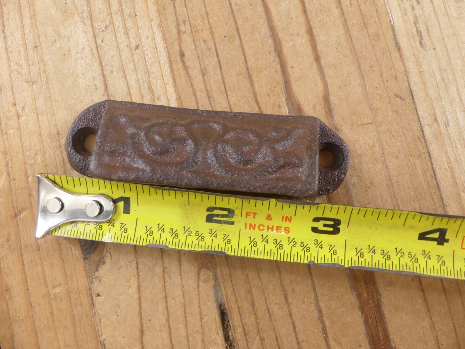 10 CAST IRON BROWN ORNATE PULLS DRAWER CABINET BIN HANDLES RUSTIC VINTAGE ORNATE