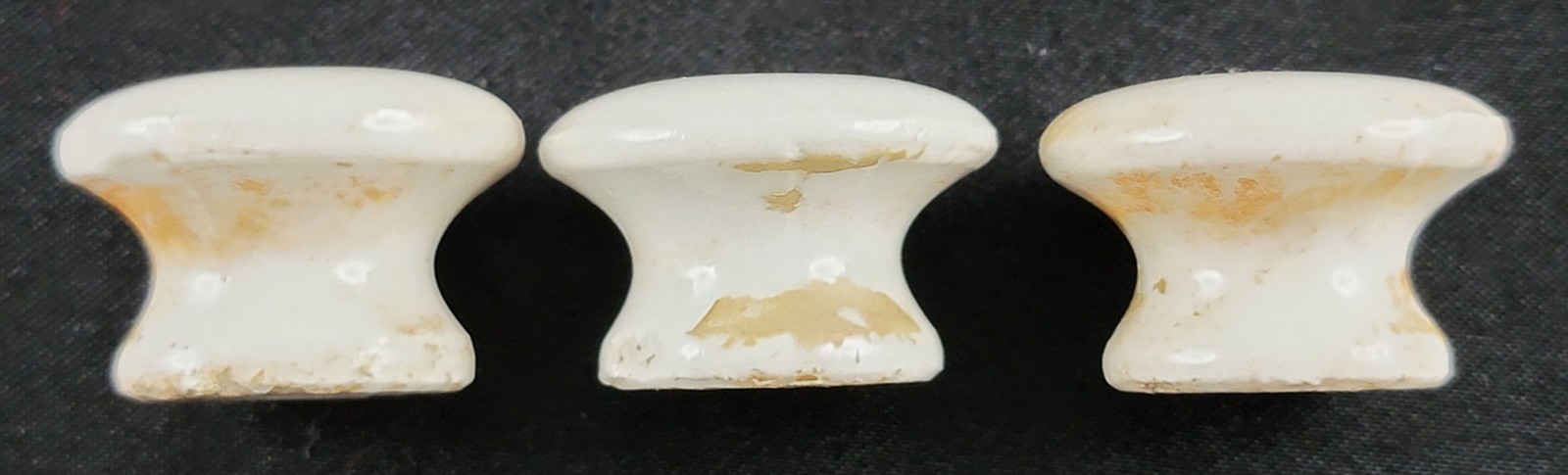 Vintage Drawer Pull Knobs Lot Clear Glass, Wood, White Porcelain All Ship