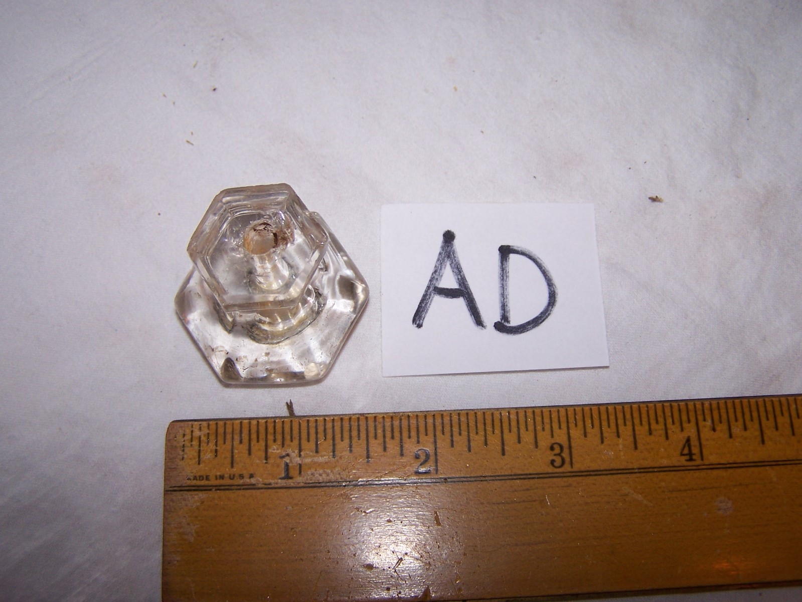 Vintage Antique GLASS Door Drawer Knob Pull – Lot AD