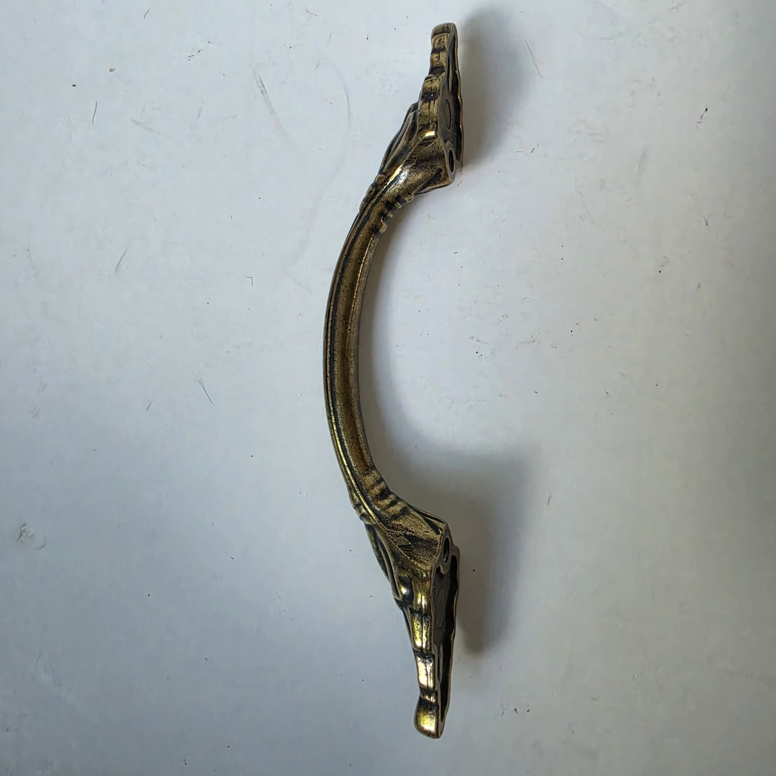 Vintage Amerock Handle Drawer Cabinet Pull 1330 Brass French Design Lot Of 11