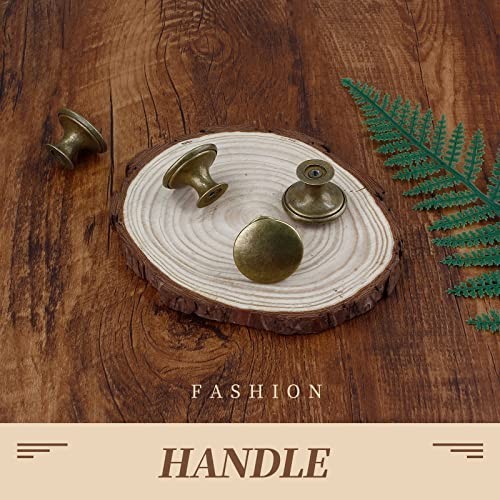 12 Pcs Cabinet Knobs Metal Drawer Knobs Round Dresser Handle 12 Pack Brass